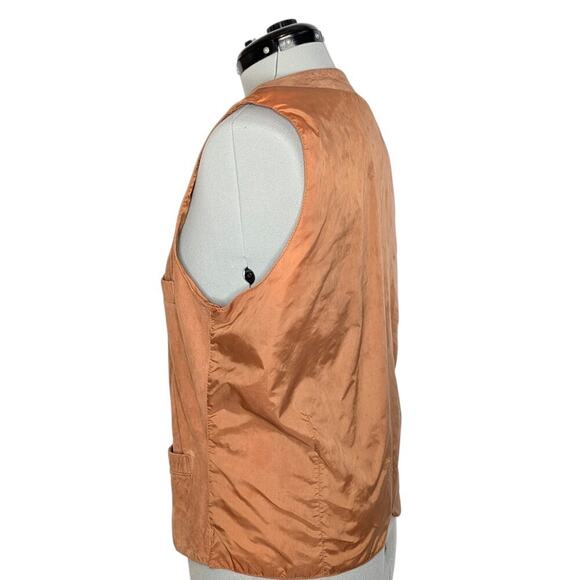 Esprit unisex light brown suede vest, size large, Western, Boho, Farmcore - Picture 3 of 12